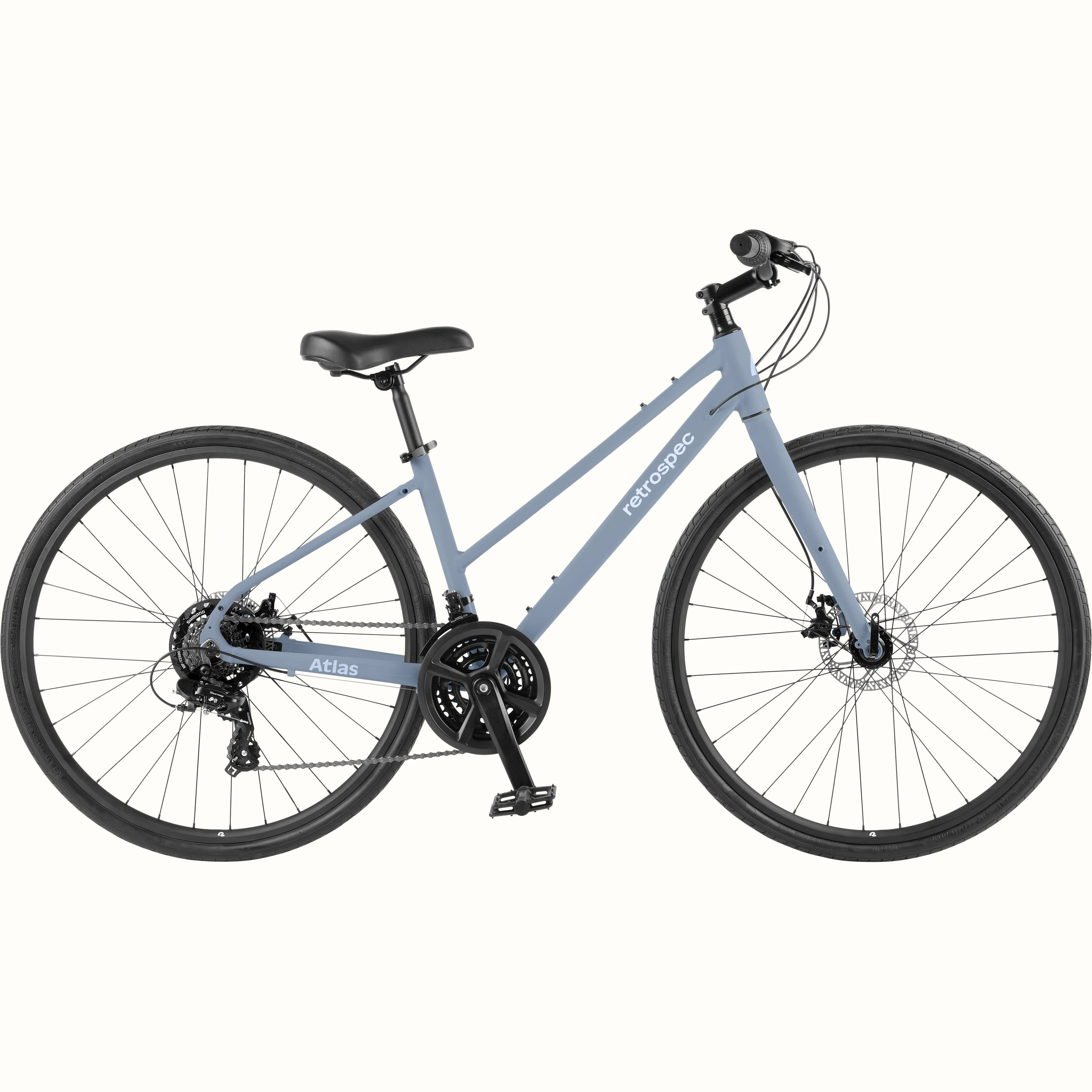 Atlas Fitness Hybrid Fahrrad Damenmodell 21 Gänge Schritt für Schritt leichtes Rad sportlich elegant fahren